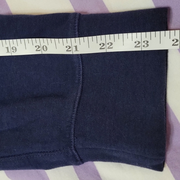 Polo by Ralph Lauren Mens Pullover Long Sleeve Half Zip Large Sweatshirt Navy - Picture 8 of 9